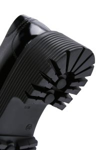 لوفر چرمی  نگین دار مشکی زنانه