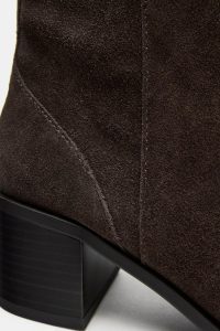 نیم بوت زنانه جیر اسپلیت پاشنه بلوکی زارا – ZARA