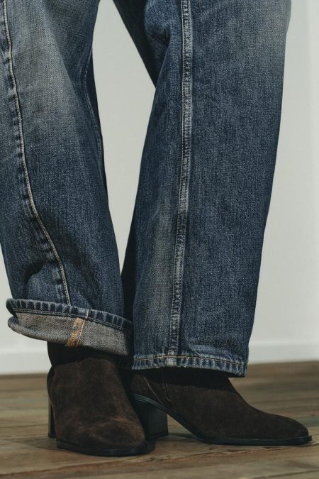 نیم بوت زنانه جیر اسپلیت پاشنه بلوکی زارا – ZARA