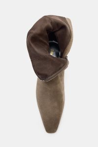 نیم بوت زنانه جیر اسپلیت پاشنه گربه‌ای زارا – ZARA