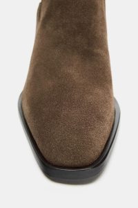 نیم بوت زنانه جیر اسپلیت پاشنه‌دار زارا – ZARA