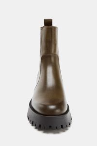 نیم بوت زنانه زیره ترک افکت کهنه‌کاری زارا – ZARA