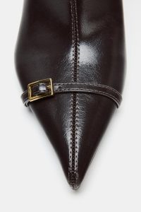 نیم بوت زنانه پاشنه استیلتو سگک‌دار زارا – ZARA