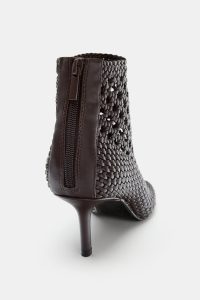 نیم بوت زنانه پاشنه‌دار بافت‌دار زارا – ZARA