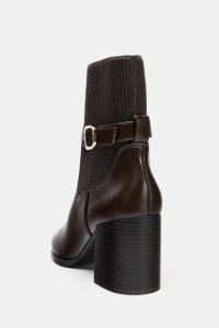 نیم بوت زنانه پاشنه‌دار پارچه‌ای زارا – ZARA