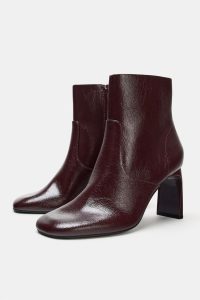 نیم بوت زنانه پاشنه‌دار پنجه گرد زارا – ZARA