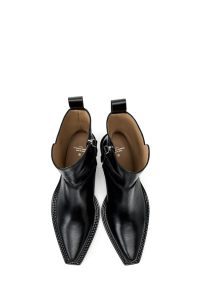 نیم بوت زنانه چرم کابویی لیمیتد ادیشن زارا – ZARA