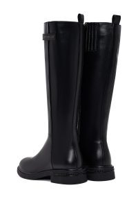 چکمه زنانه مشکی زیپ‌دار دری مد