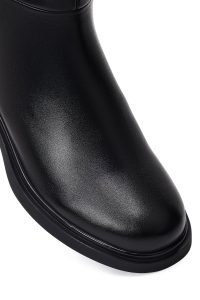 چکمه زنانه مشکی زیپ‌دار دری مد