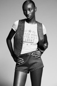 ژیله زنانه جیر مصنوعی میخ‌دار زارا – ZARA