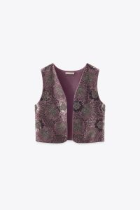 ژیله زنانه گلدوزی‌شده مهره‌دوزی زارا – ZARA