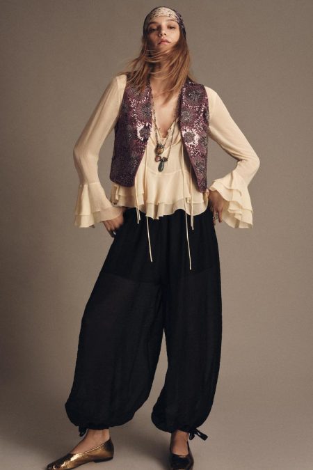 ژیله زنانه گلدوزی‌شده مهره‌دوزی زارا – ZARA