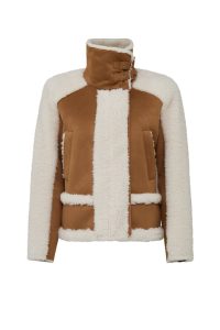 کاپشن تدی زنانه بژ کوتاه Kaprun دری مد