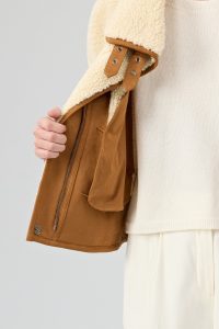 کاپشن تدی زنانه بژ کوتاه Samoens دری مد