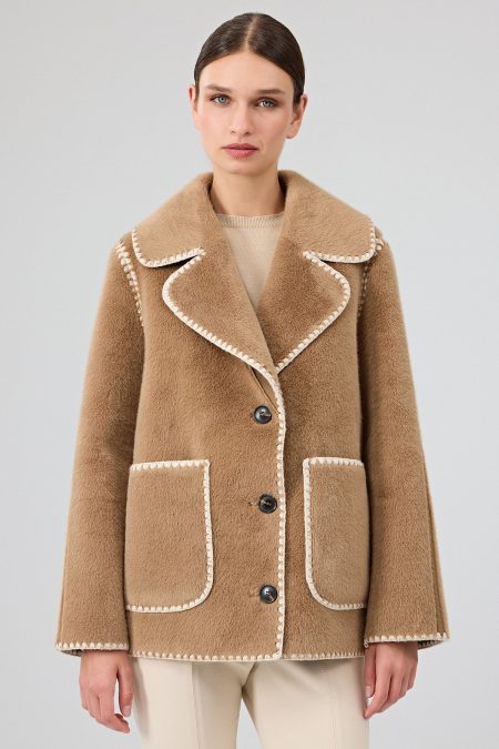 کاپشن تدی زنانه کاراملی Vald’isere دری مد