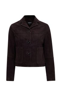 کاپشن زنانه Jill جیر قهوه‌ای کوتاه دری مد