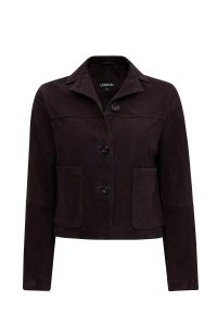 کاپشن زنانه Jill جیر قهوه‌ای کوتاه دری مد