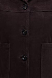 کاپشن زنانه Jill جیر قهوه‌ای کوتاه دری مد