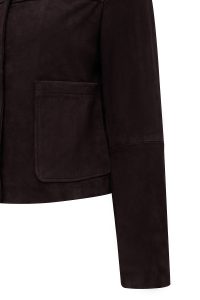 کاپشن زنانه Jill جیر قهوه‌ای کوتاه دری مد