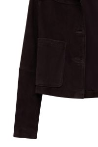 کاپشن زنانه Jill جیر قهوه‌ای کوتاه دری مد