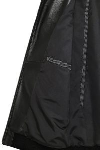 کاپشن چرم مشکی مردانه برایان دری مد