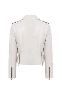 کاپشن چرم یقه دو سینه زنانه نیو ایج دری مد