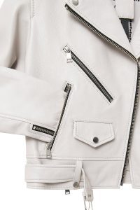 کاپشن چرم یقه دو سینه زنانه نیو ایج دری مد