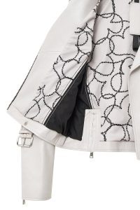 کاپشن چرم یقه دو سینه زنانه نیو ایج دری مد