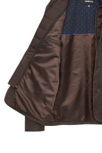 کاپشن چرمی مردانه قهوه‌ای نبوک Sacramento دری مد