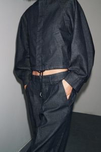 کت بامبر جین زنانه پفی کالکشن ZW زارا – ZARA