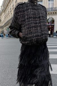 کت بامبر زنانه بافت‌دار نخ متالیک زارا – ZARA