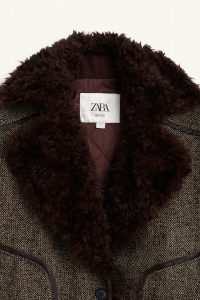 کت بامبر زنانه جناقی ترکیبی نسخه محدود زارا – ZARA