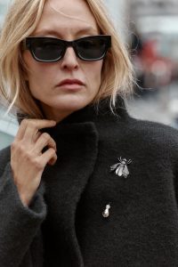 کت بامبر زنانه دو ردیفه بافتنی زارا – ZARA