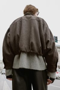 کت بامبر زنانه طرح جناغی پفی زارا – ZARA