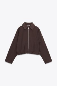 کت بامبر زنانه پلار پلیسه زارا – ZARA