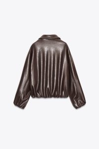 کت بامبر زنانه چرم مصنوعی زارا – ZARA