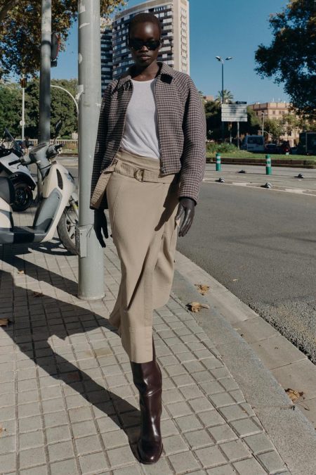 کت بامبر زنانه چهارخانه quilted زارا – ZARA