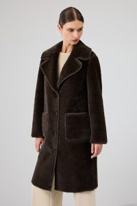 کت تدی زنانه قهوه‌ای Corvara دری مد