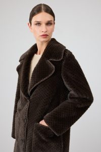 کت تدی زنانه قهوه‌ای Corvara دری مد