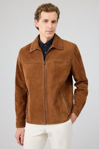 کت جیر مردانه قهوه‌ای Mark دری مد