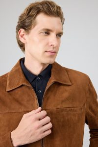 کت جیر مردانه قهوه‌ای Mark دری مد