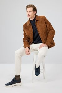 کت جیر مردانه قهوه‌ای Mark دری مد