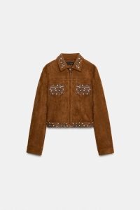 کت جیر مصنوعی زنانه میخ‌دار زارا – ZARA