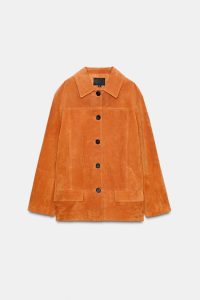 کت جیر چرم طبیعی زنانه زارا – ZARA