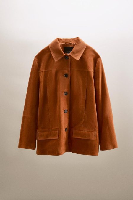 کت جیر چرم طبیعی زنانه زارا – ZARA