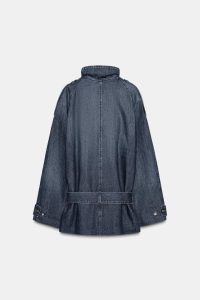 کت جین زنانه میدی کمربنددار TRF زارا – ZARA