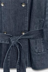 کت جین زنانه میدی کمربنددار TRF زارا – ZARA