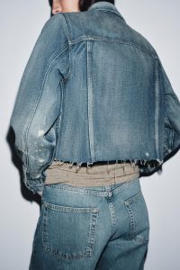 کت جین کوتاه زنانه کالکشن ZW زارا – ZARA