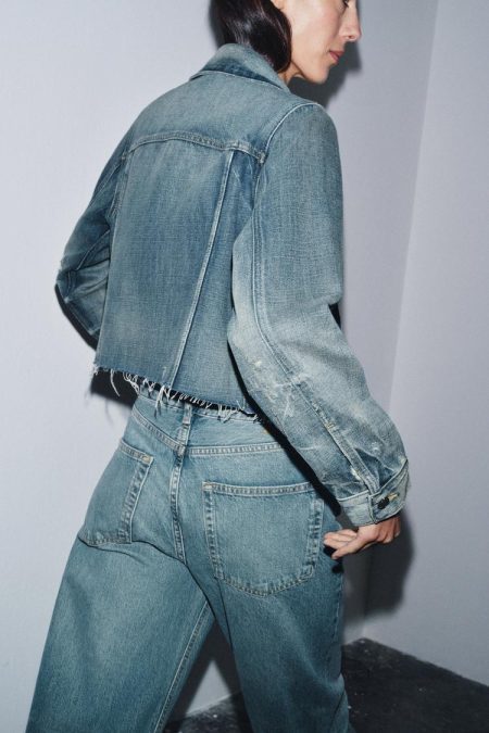 کت جین کوتاه زنانه کالکشن ZW زارا – ZARA