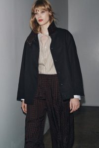 کت زنانه با یقه متضاد کالکشن ZW زارا – ZARA